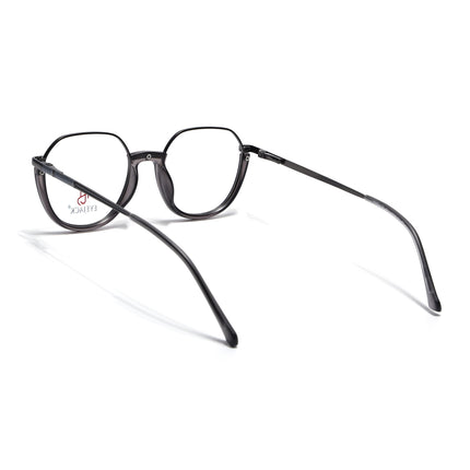 Eyejack Grey Round Eyeglasses for Men & Women (170202FCL1989-C3)