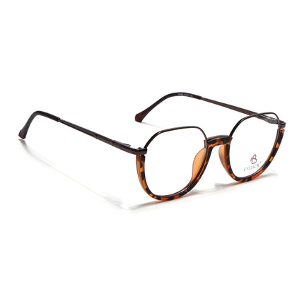 Eyejack Demi Brown Round Eyeglasses for Men & Women (170202FCL1990-C4)