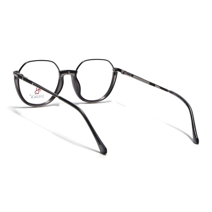 Eyejack Skyline Silver & Grey Round Eyeglasses for Men & Women (170202FCL2117-C10)