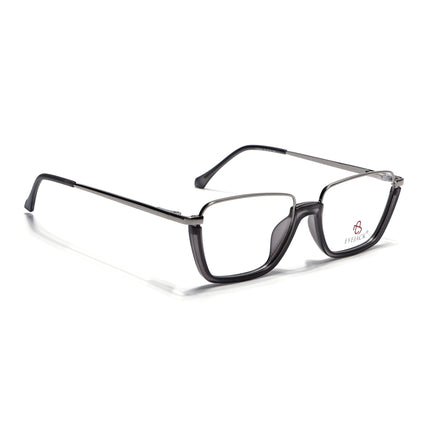 Eyejack Skyline Silver & Grey Round Eyeglasses for Men & Women (170203FCL2118-C9)