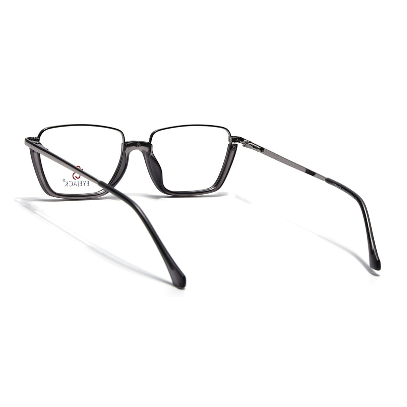 Eyejack Skyline Silver & Grey Round Eyeglasses for Men & Women (170203FCL2118-C9)