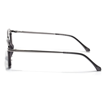 Eyejack Skyline Silver & Grey Round Eyeglasses for Men & Women (170203FCL2118-C9)