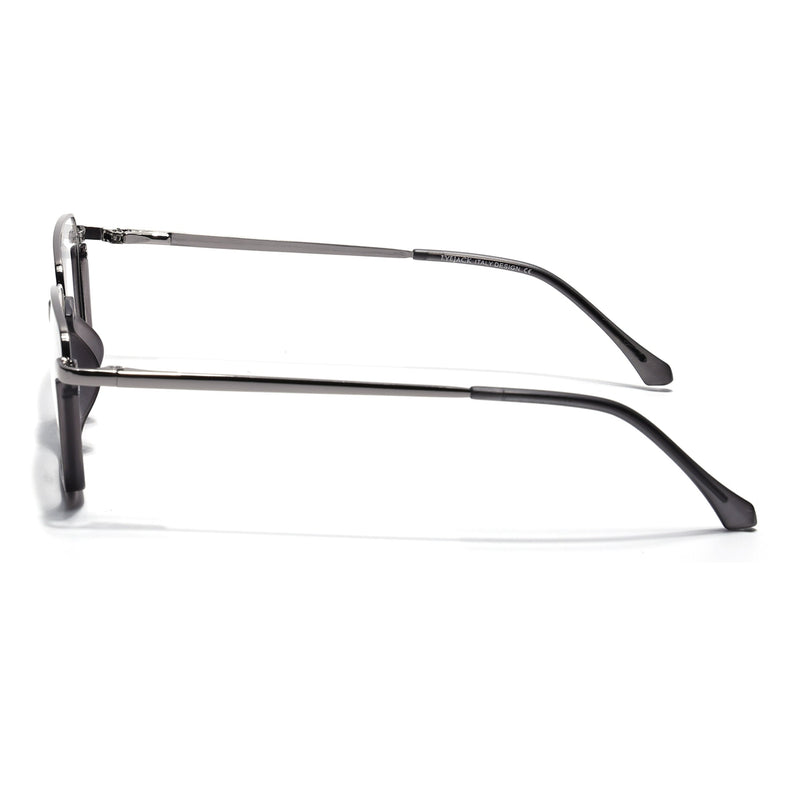 Eyejack Skyline Silver & Grey Round Eyeglasses for Men & Women (170203FCL2118-C9)