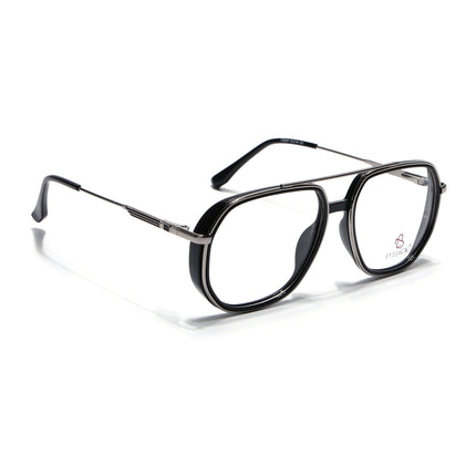 Eyejack Black & Silver Wayfarer Eyeglasses for Men & Women (170204FCL2005-C1)
