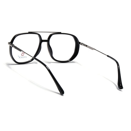 Eyejack Black & Silver Wayfarer Eyeglasses for Men & Women (170204FCL2005-C1)