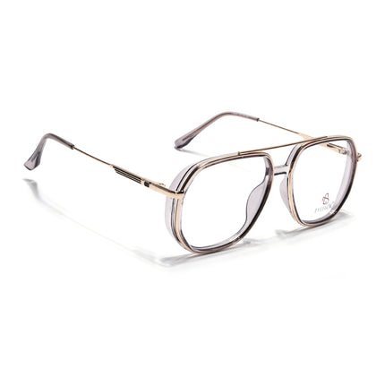 Eyejack Golden & Grey Wayfarer Eyeglasses for Men & Women (170204FCL2010-C6)