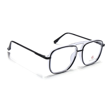 Eyejack Black & Transparent Wayfarer Eyeglasses for Men & Women (170206FCL2019-C1)