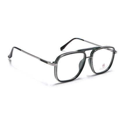 Eyejack Silver & Green Wayfarer Eyeglasses for Men & Women (170206FCL2021-C3)