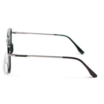 Eyejack Silver & Green Wayfarer Eyeglasses for Men & Women (170206FCL2021-C3)