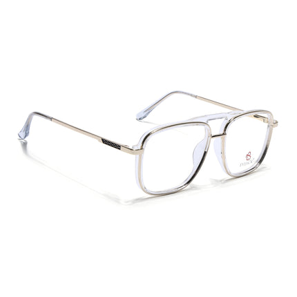 Eyejack Golden & Transparent Wayfarer Eyeglasses for Men & Women (170206FCL2022-C4)
