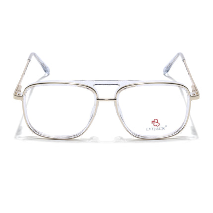 Eyejack Golden & Transparent Wayfarer Eyeglasses for Men & Women (170206FCL2022-C4)