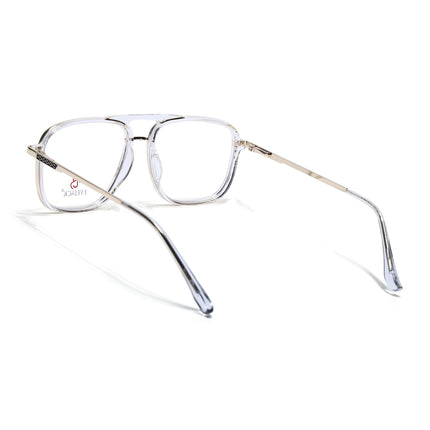 Eyejack Golden & Transparent Wayfarer Eyeglasses for Men & Women (170206FCL2022-C4)