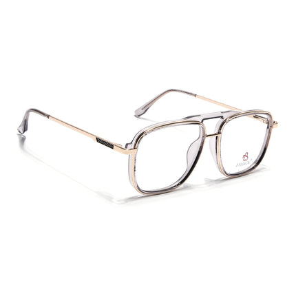 Eyejack Golden & Grey Wayfarer Eyeglasses for Men & Women (170206FCL2023-C5)