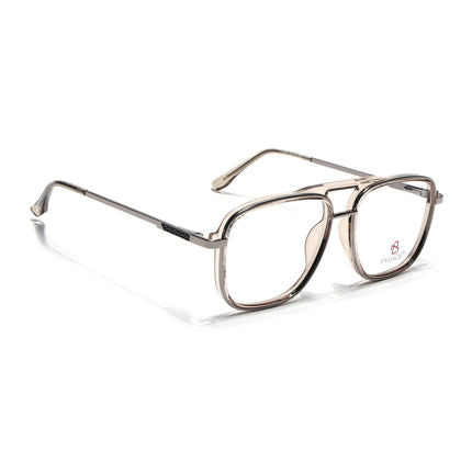 Eyejack Silver & Transparent Wayfarer Eyeglasses for Men & Women (170206FCL2024-C6)