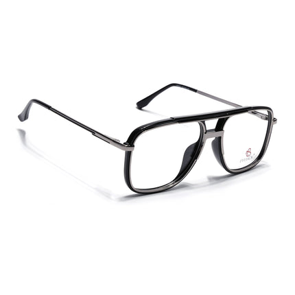 Eyejack Black & Silver Wayfarer Eyeglasses for Men & Women (170207FCL2025-C1)