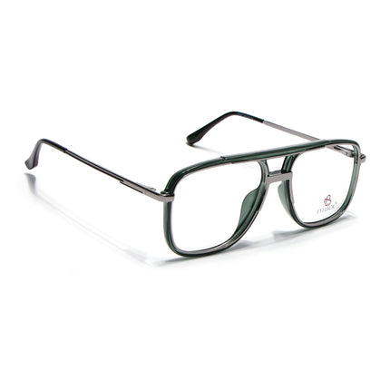Eyejack Silver & Green Wayfarer Eyeglasses for Men & Women (170207FCL2028-C4)