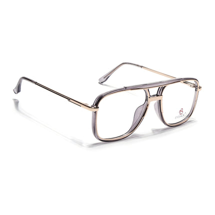 Eyejack Golden & Grey Wayfarer Eyeglasses for Men & Women (170207FCL2030-C6)