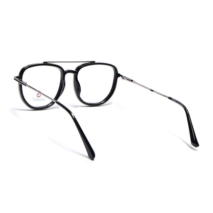 Eyejack Black & Silver Wayfarer Eyeglasses for Men & Women (170208FCL2032-C1)