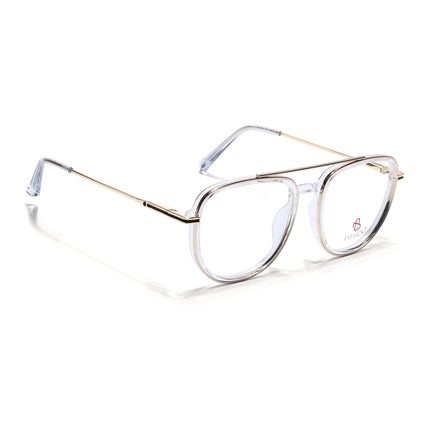 Eyejack Golden & Transparent Wayfarer Eyeglasses for Men & Women (170208FCL2036-C5)