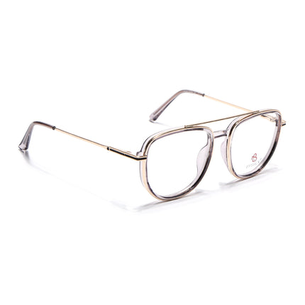 Eyejack Golden & Grey Wayfarer Eyeglasses for Men & Women (170208FCL2037-C6)