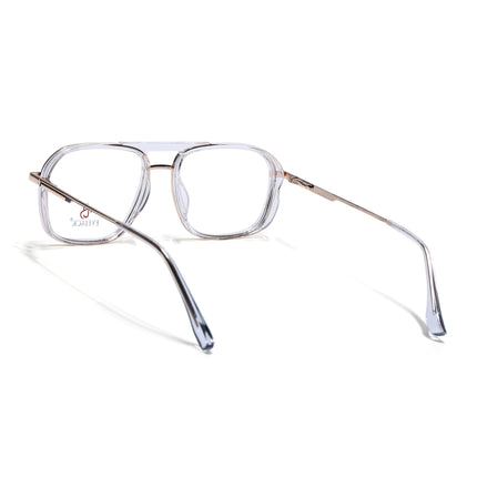 Eyejack Golden & Transparent Wayfarer Eyeglasses for Men & Women (170209FCL2041-C3)