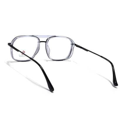 Eyejack Skyline Black & Transparent Wayfarer Eyeglasses for Men & Women (170209FCL2120-C6)