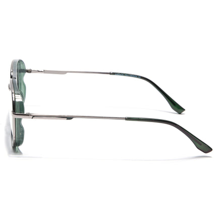 Eyejack Skyline Silver & Green Wayfarer Eyeglasses for Men & Women (170209FCL2121-C7)