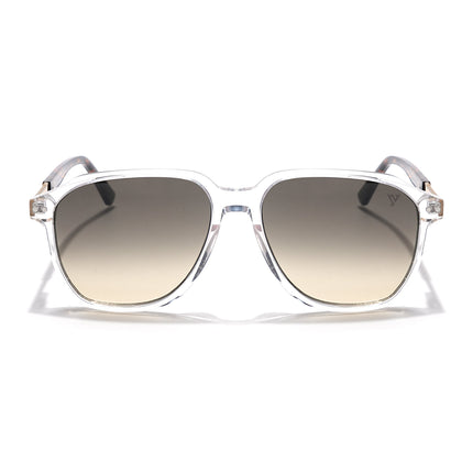 Voyage Select Square Sunglasses (Grey & Light Brown Lens | Transparent Frame - SLMG6126)