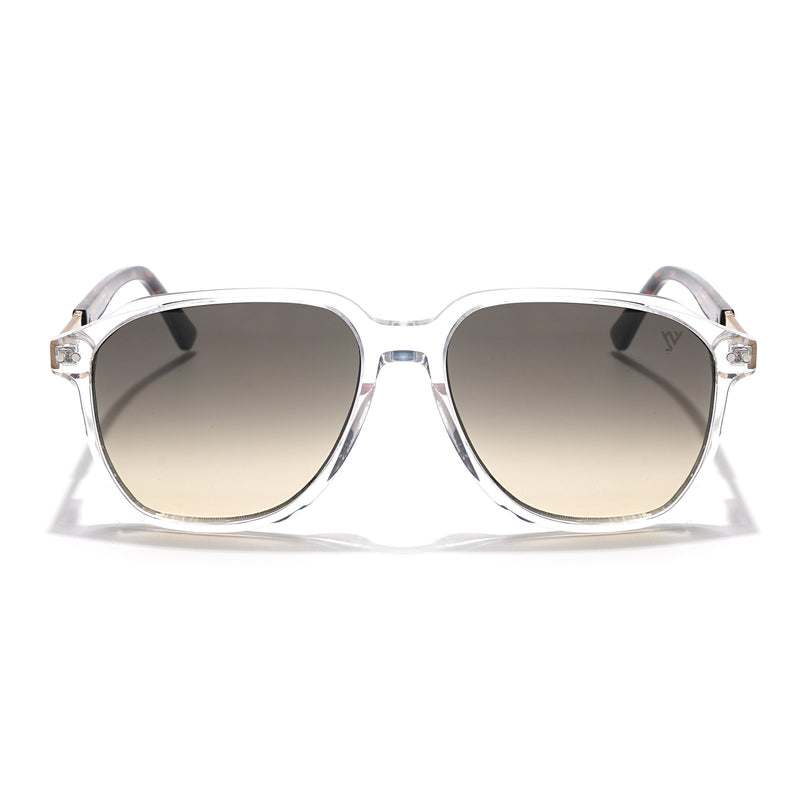 Voyage Select Square Sunglasses (Grey & Light Brown Lens | Transparent Frame - SLMG6126)