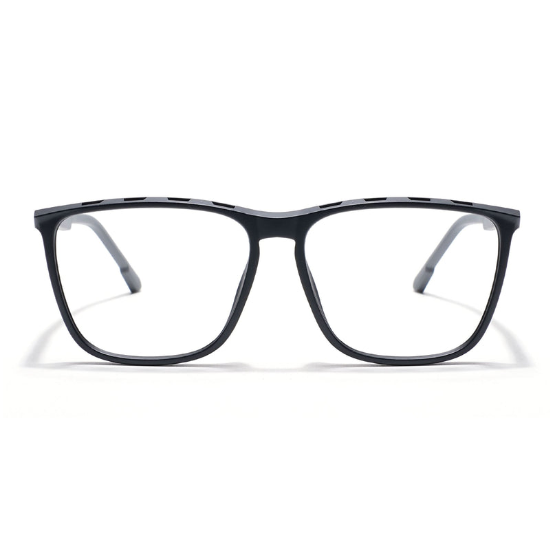 Eyejack Photochromic Matt Black Square Eyeglasses for Men & Women (18002CL588-C2)