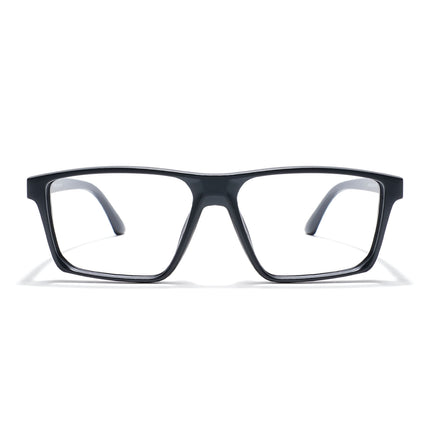Eyejack Photochromic Matt Black Rectangle Eyeglasses for Men & Women (18003CL590-C2)