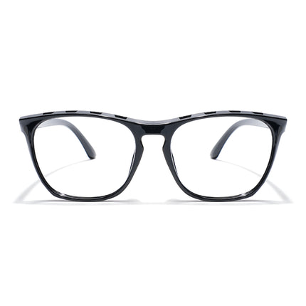 Eyejack Photochromic Shine Black Square Eyeglasses for Men & Women (18011CL593-C1)