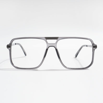 EyeJack Titex Shine Grey Wayfarer Eyeglasses for Men & Women (18901CL253-C5)