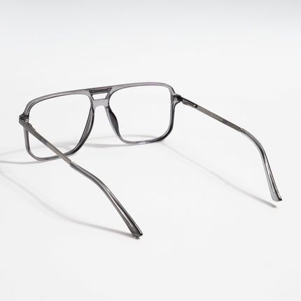 EyeJack Titex Shine Grey Wayfarer Eyeglasses for Men & Women (18901CL253-C5)