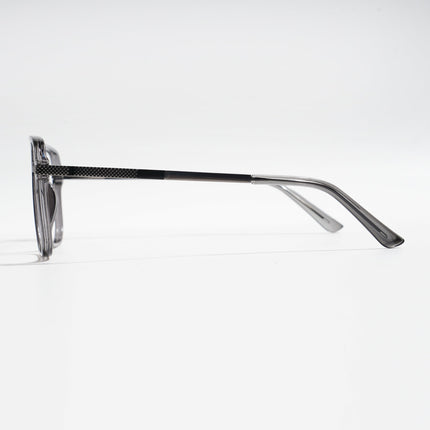 EyeJack Titex Shine Grey Wayfarer Eyeglasses for Men & Women (18901CL253-C5)