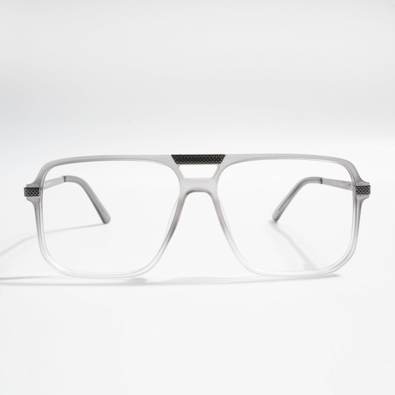 EyeJack Titex Matt Grey Wayfarer Eyeglasses for Men & Women (18901CL254-C6)