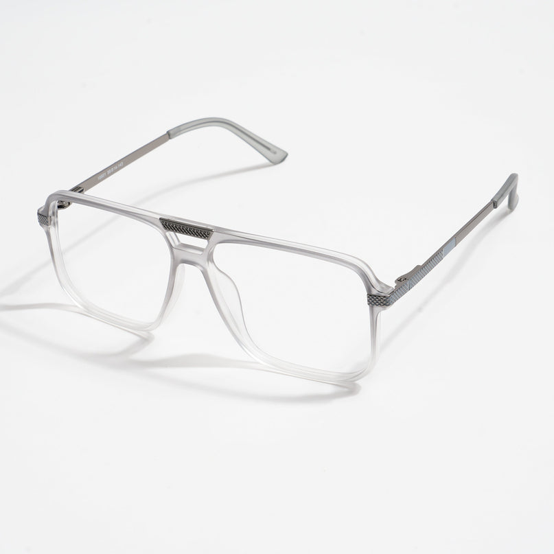 EyeJack Titex Matt Grey Wayfarer Eyeglasses for Men & Women (18901CL254-C6)