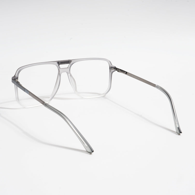EyeJack Titex Matt Grey Wayfarer Eyeglasses for Men & Women (18901CL254-C6)