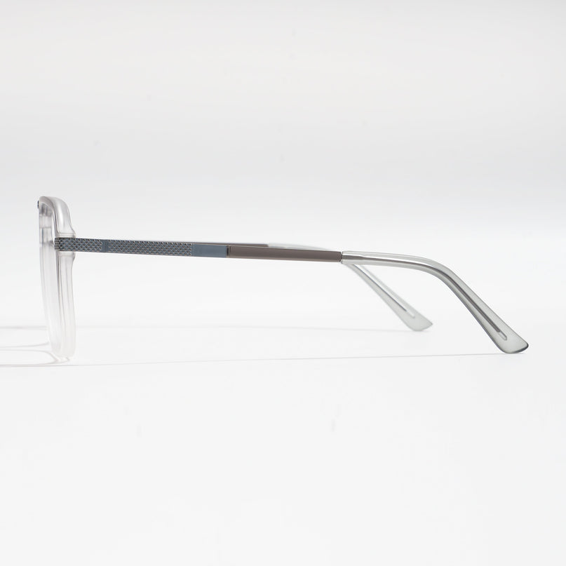 EyeJack Titex Matt Grey Wayfarer Eyeglasses for Men & Women (18901CL254-C6)
