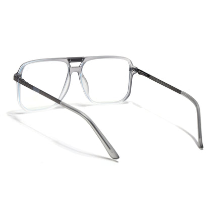 EyeJack Titex Matt Grey Wayfarer Eyeglasses for Men & Women (18901CL254-C6)
