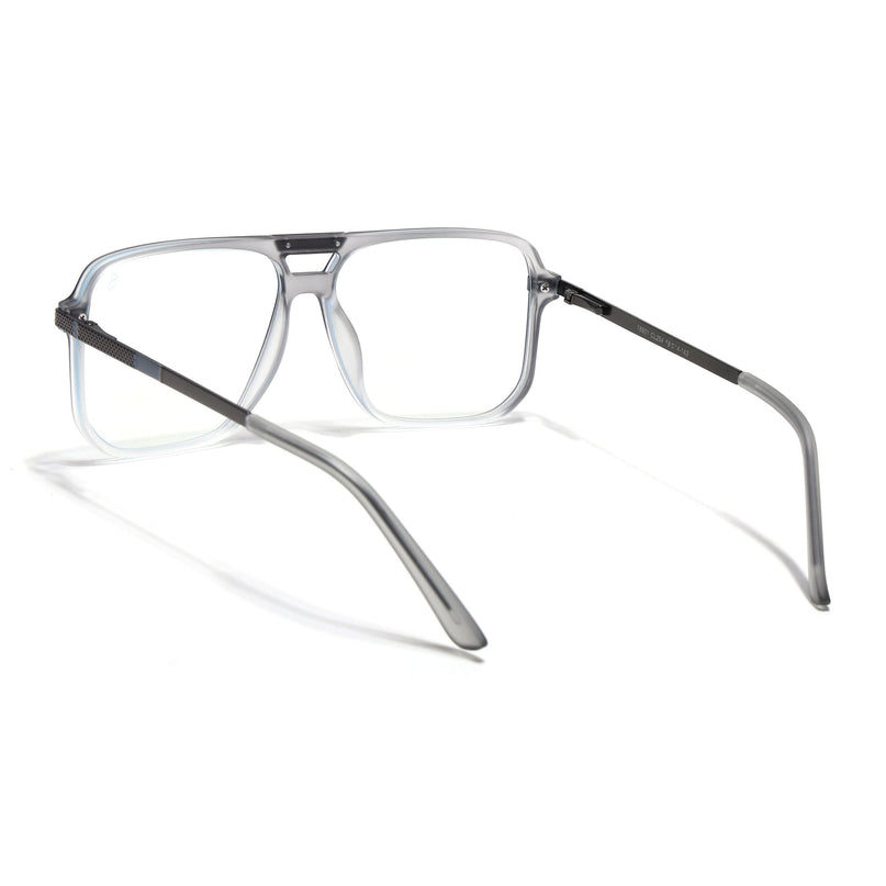 EyeJack Titex Matt Grey Wayfarer Eyeglasses for Men & Women (18901CL254-C6)