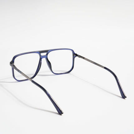 EyeJack Titex Blue Wayfarer Eyeglasses for Men & Women (18901CL258-C10)