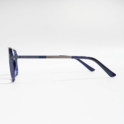 EyeJack Titex Blue Wayfarer Eyeglasses for Men & Women (18901CL258-C10)