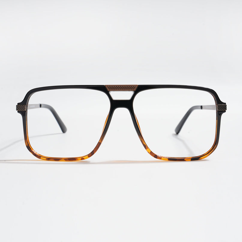 EyeJack Titex Demi Brown Wayfarer Eyeglasses for Men & Women (18901CL259-C11)