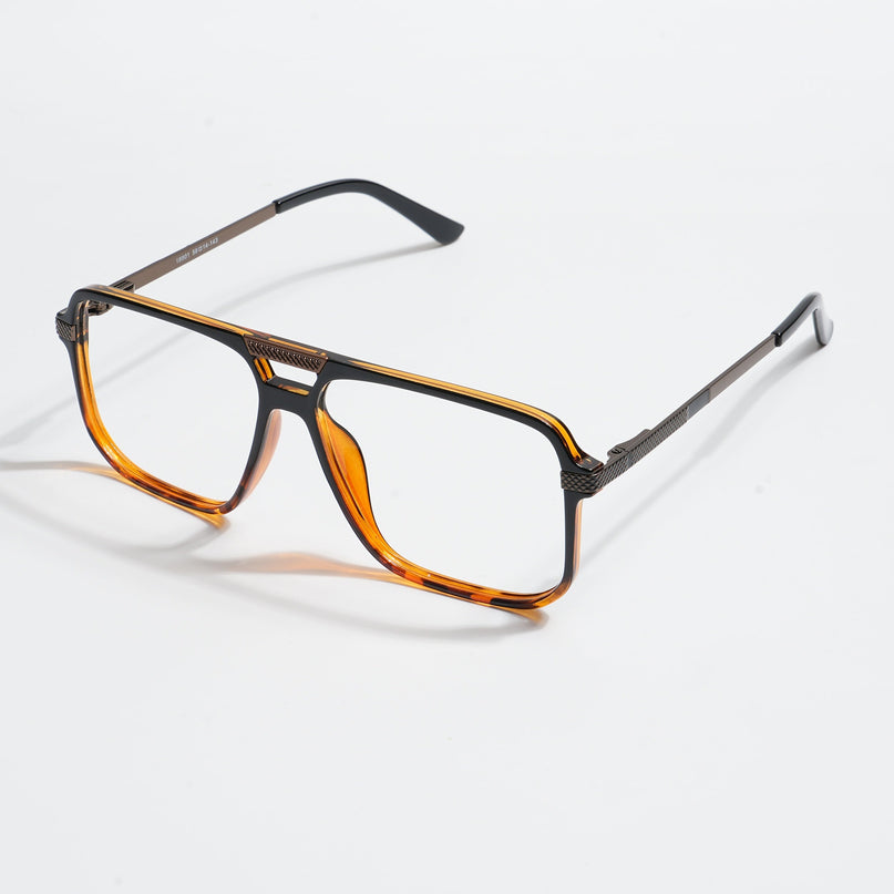EyeJack Titex Demi Brown Wayfarer Eyeglasses for Men & Women (18901CL259-C11)