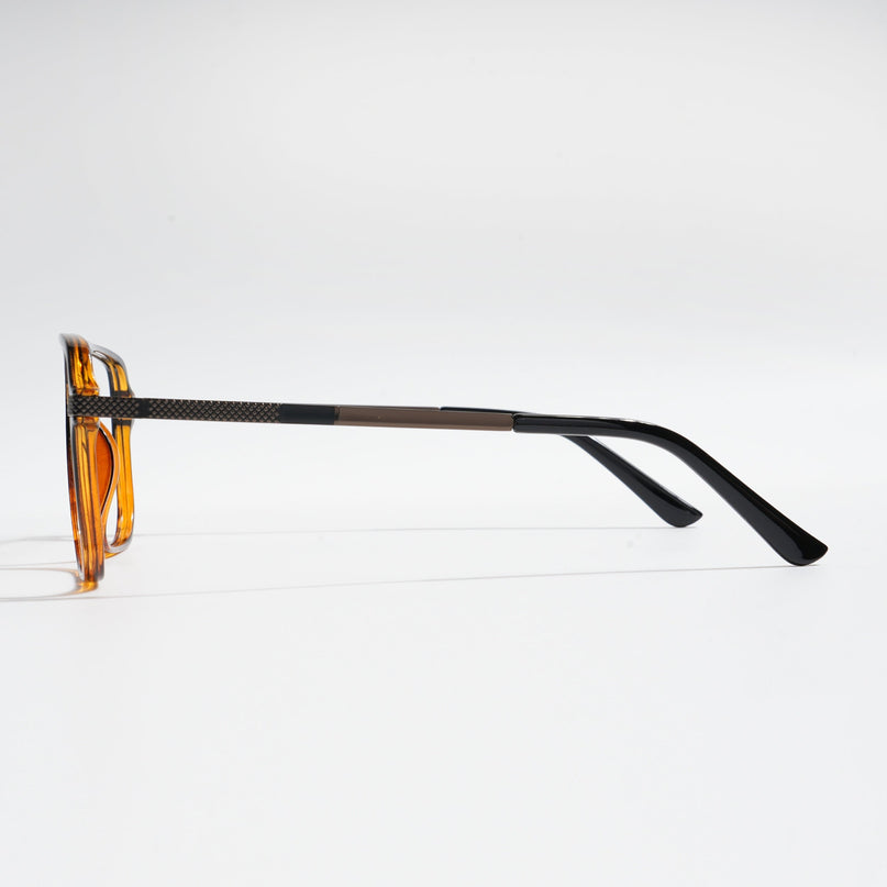 EyeJack Titex Demi Brown Wayfarer Eyeglasses for Men & Women (18901CL259-C11)