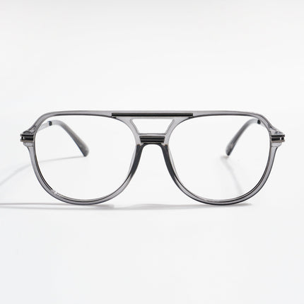 EyeJack Titex Shine Grey Wayfarer Eyeglasses for Men & Women (18902CL264-C5)