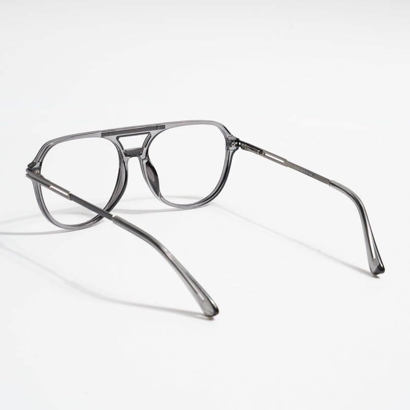 EyeJack Titex Shine Grey Wayfarer Eyeglasses for Men & Women (18902CL264-C5)