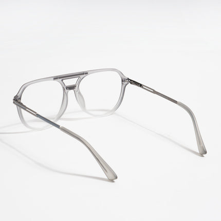 EyeJack Titex Matt Grey Wayfarer Eyeglasses for Men & Women (18902CL265-C6)