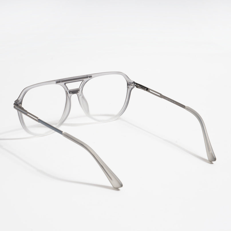 EyeJack Titex Matt Grey Wayfarer Eyeglasses for Men & Women (18902CL265-C6)